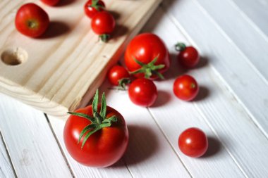 hasat taze domates üst