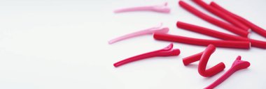 Renkli erkek curlers ve saç pins