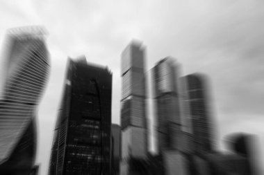 İş Merkezi ile yüksek gökdelenler