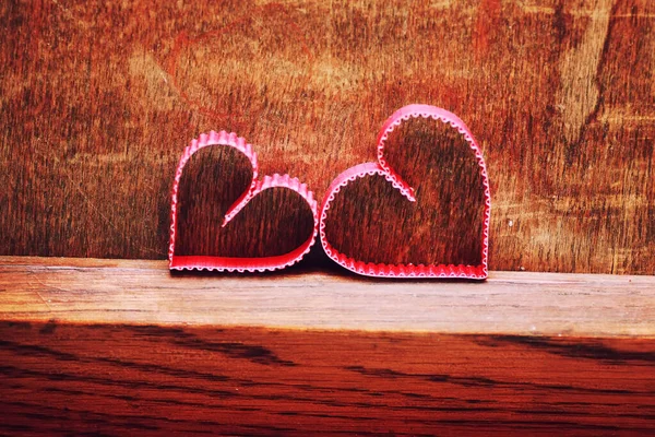 background wood heart shape love