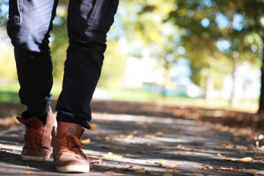 Parkta sonbahar arka plan