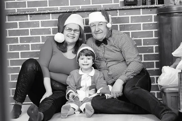 Santa Claus con niños — Foto de Stock