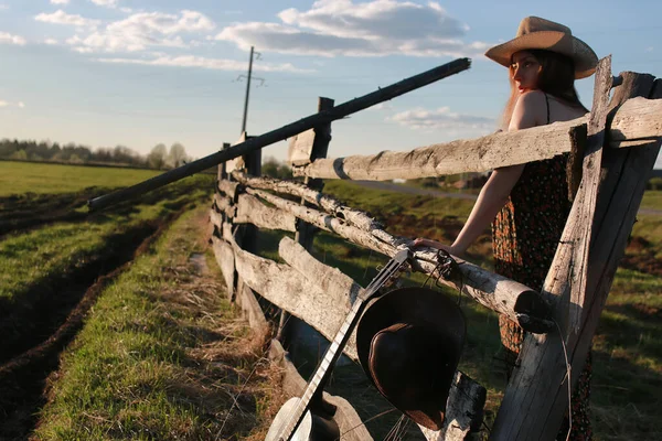 Cowgirl hoed natuur — Stockfoto