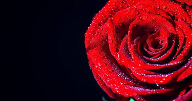 Su damlacıklarıyla bir çiçek yaprağının makro görüntüsü. Bulanık lekelerin arkaplanındaki yaprak ve yaprak dokusu.