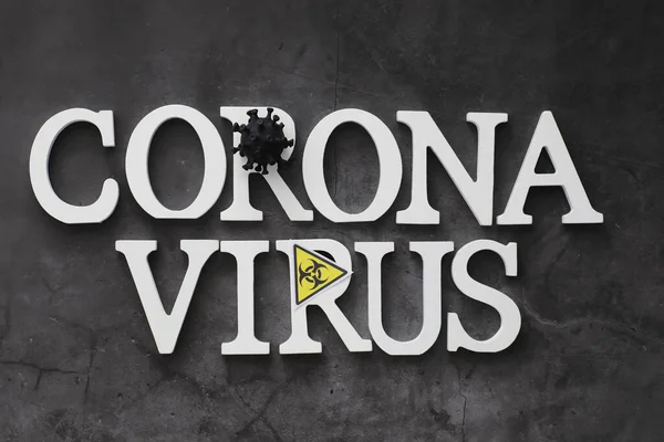 Tıbbi Geçmişi Var Mektup Virüsü Coronavirus Ahşap Harfler Dünyadaki Ölümcül — Stok fotoğraf