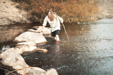 İskandinav köylü biri etnik giysiler