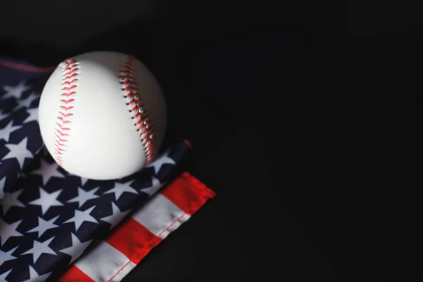 Amerikanska Traditionella Sportspel Baseboll Begreppet Baseball Boll Och Fladdermöss Bordet — Stockfoto