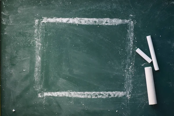 Pizarra Crayones Para Escribir Pizarra Concepto Aprendizaje Escuela Enseñanza Pizarra — Foto de Stock