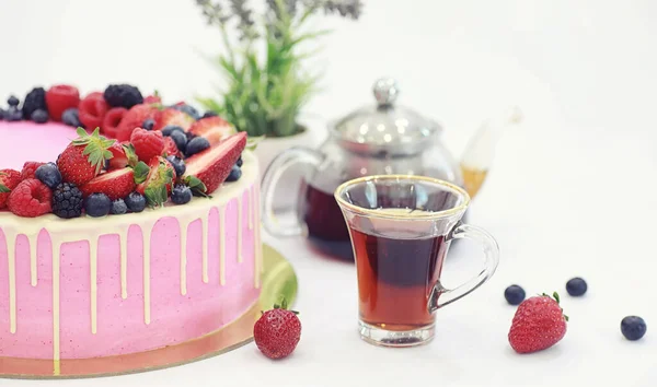 Süßwaren Aromatisierten Kuchen Für Einen Urlaub Und Ein Normales Frühstück — Stockfoto