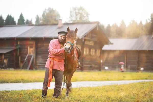 Traditional Slavic Rituals Rustic Style Outdoo — Stock Photo, Image