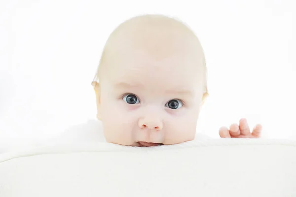 Baby Emotions Small Child Concept Place Text — Stock Photo, Image