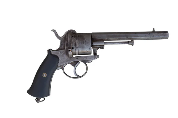 Old revolver. Ancient firearm. — Stock Photo, Image