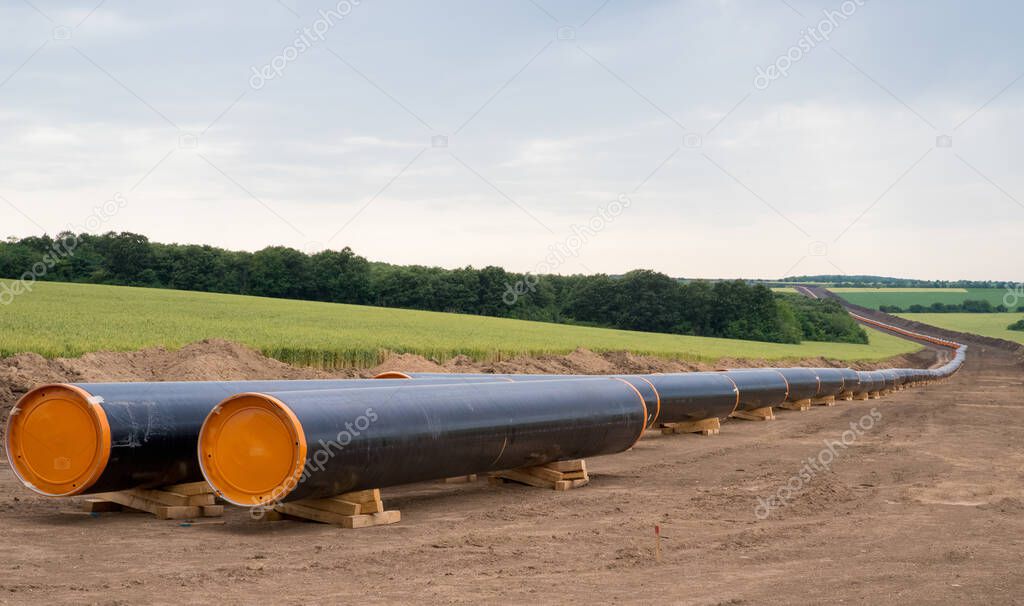 Construction works for Balkan Stream gas pipeline.