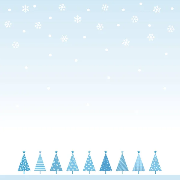 Рождественская Елка Снежинка Фоновая Иллюстрация Изображение Рождества — стоковый вектор