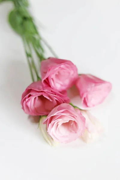 Pink and light pink Eustoma flower bouquet