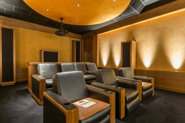  Özel Ev Sineması. Lüks Ev Sinema Odası. 