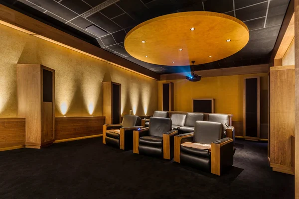 Luxury Home Theater Design.  Stylish Home Cinema Room. Private Screening Room