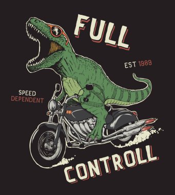 Motosikletli dinozor