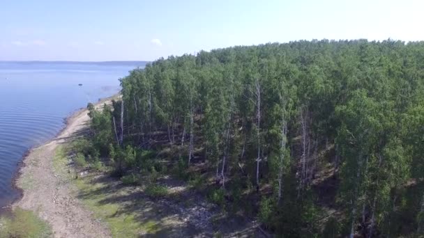 Політ над островом — стокове відео