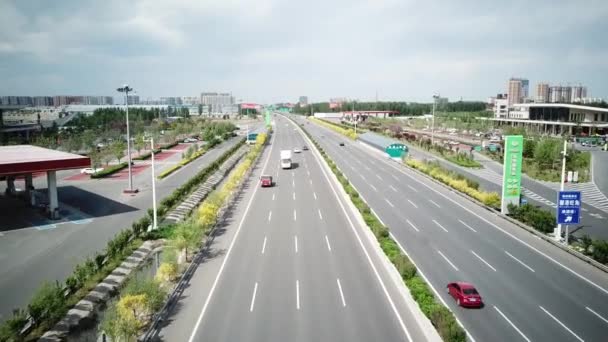 Autostrada międzystanowa nr widok w Chinach — Wideo stockowe
