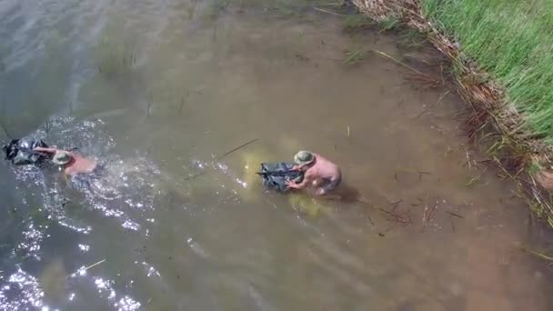 Marinha Seal Water Training — Vídeo de Stock