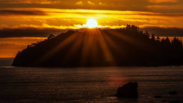 Sunset Over Trinidad Head, Trinidad, California, USA — Stock Photo, Image