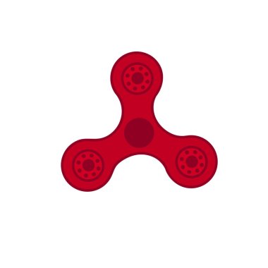 Kırmızı dönen, raster illüstrasyon