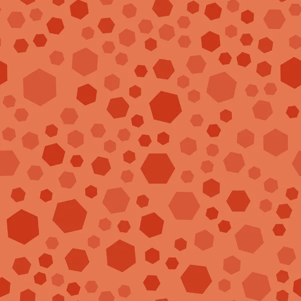 Abstrakt Polygon Sömlöst Mönster Höst Orange Färg Raster — Stockfoto