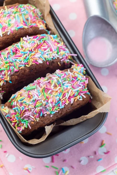 Sanduíche Sorvete Caseiro Com Biscoito Chocolate Sorvete Melancia Coberto Com — Fotografia de Stock