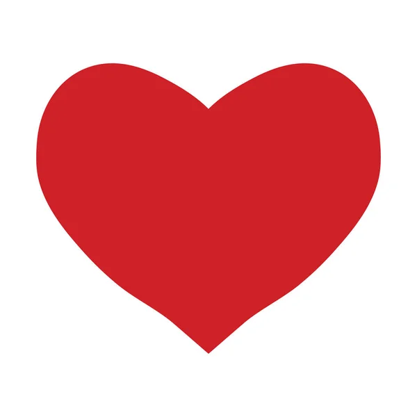 Червоне Серце Білому Тлі День Валентинки Растрова Ілюстрація — стокове фото