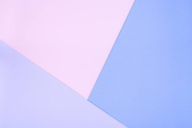 Mavi, mor ve açık menekşe kağıdından yapılmış geometrik desen, bir şablon, yatay, kopyalama alanı için soyut boş arkaplan