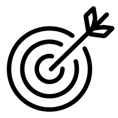 Tam ortasına dartlar saplanmış, hedef, hedef, başarı, performans ve strateji, Hedef Kazanma, başarı, kırpma yolu ile sembolize edilen bir hedef.