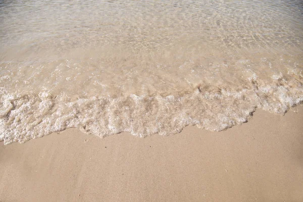 Mjuka Vågor Sandstrand — Stockfoto