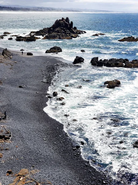 Yaquina Head'de engebeli kayalıklar