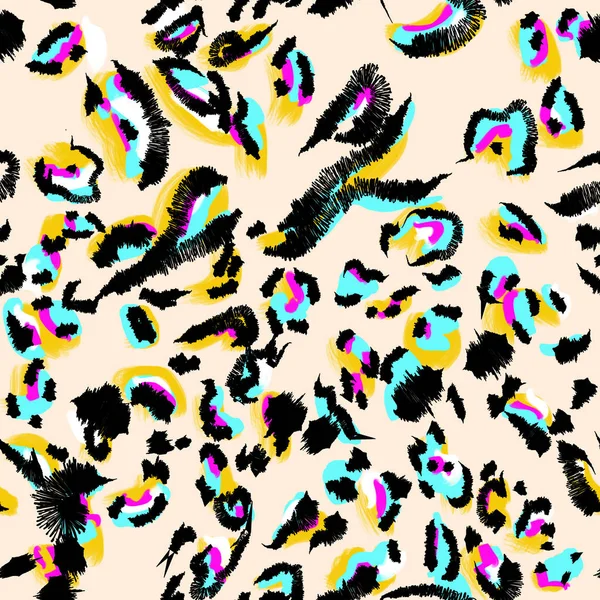 Leopard mönster design, illustration bakgrund — Stockfoto