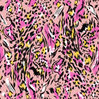 Leopar desen tasarımı, resimleme arkaplanı