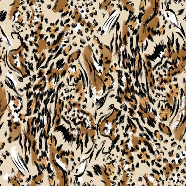 Leopar desen tasarımı, resimleme arkaplanı