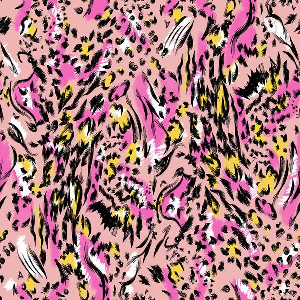 Diseño de patrón de leopardo, fondo de ilustración — Foto de Stock