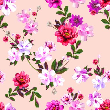 Bahar çiçekleri desenli desen bahar çiçekleri dallı, siyah arkaplan çiçekli siluet