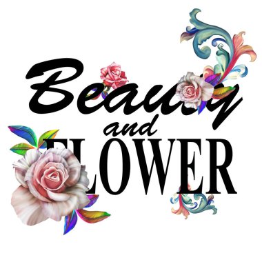 Çiçekli harika slogan