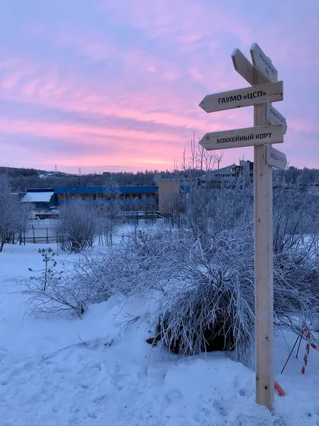 Ayağı parça zevkli Vadisi'nde. Murmansk.   .
