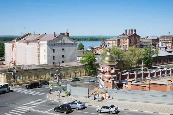 Volga Avenue Iversky Manastırı Von Wakano Bitki Görünümünü Rusya Samara — Stok fotoğraf