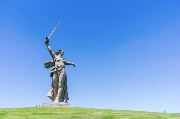 Volgograd Rússia Junho 2018 Monumento Chamadas Pátria Colina Mamayev Memorial — Fotografia de Stock