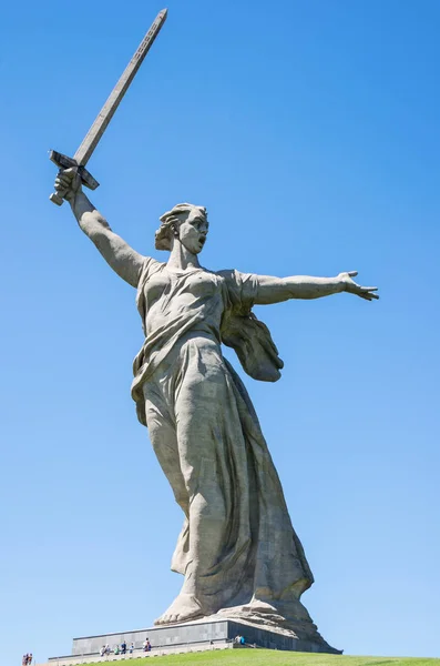 Volgograd Rússia Junho 2018 Monumento Chamadas Pátria Colina Mamayev Memorial — Fotografia de Stock