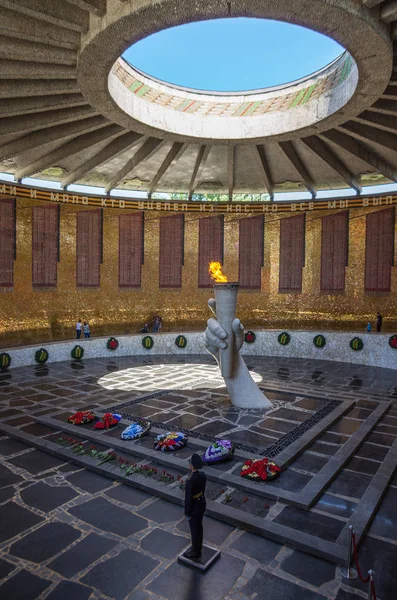 Volgograd Rússia Junho 2018 Hall Military Glory Mamayev Hill Chamas — Fotografia de Stock