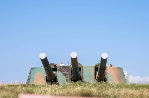 Panzerbatterie Nummer Sewastopol Krim — Stockfoto