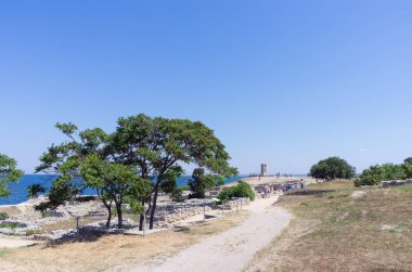 Eski şehrin kalıntıları.