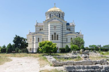 Antik Chersonesos toprakları üzerinde St. Vladimir'ın Katedrali