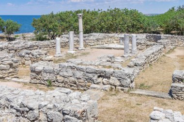 Eski şehrin kalıntıları.