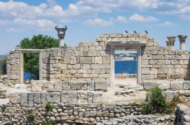 Eski şehrin kalıntıları.